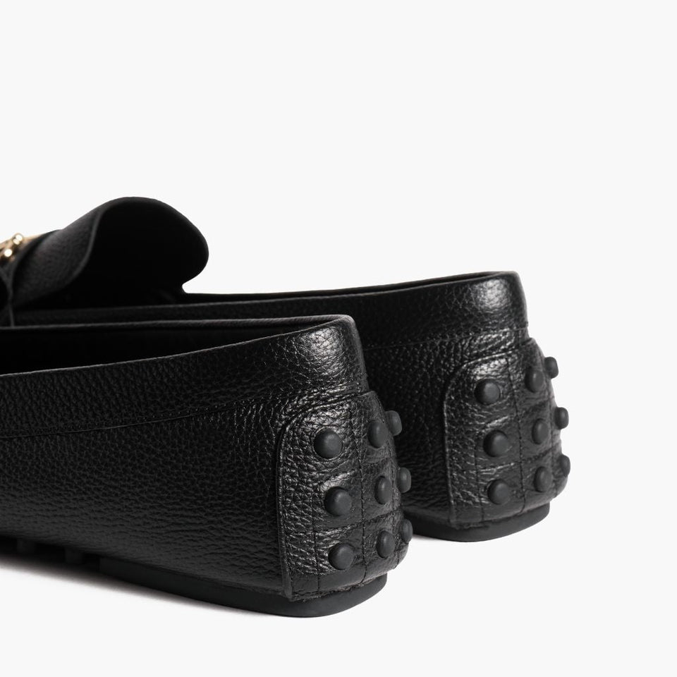 Driving Loafer | Black & Gold