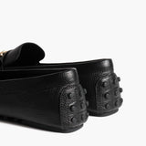 Driving Loafer | Black & Gold