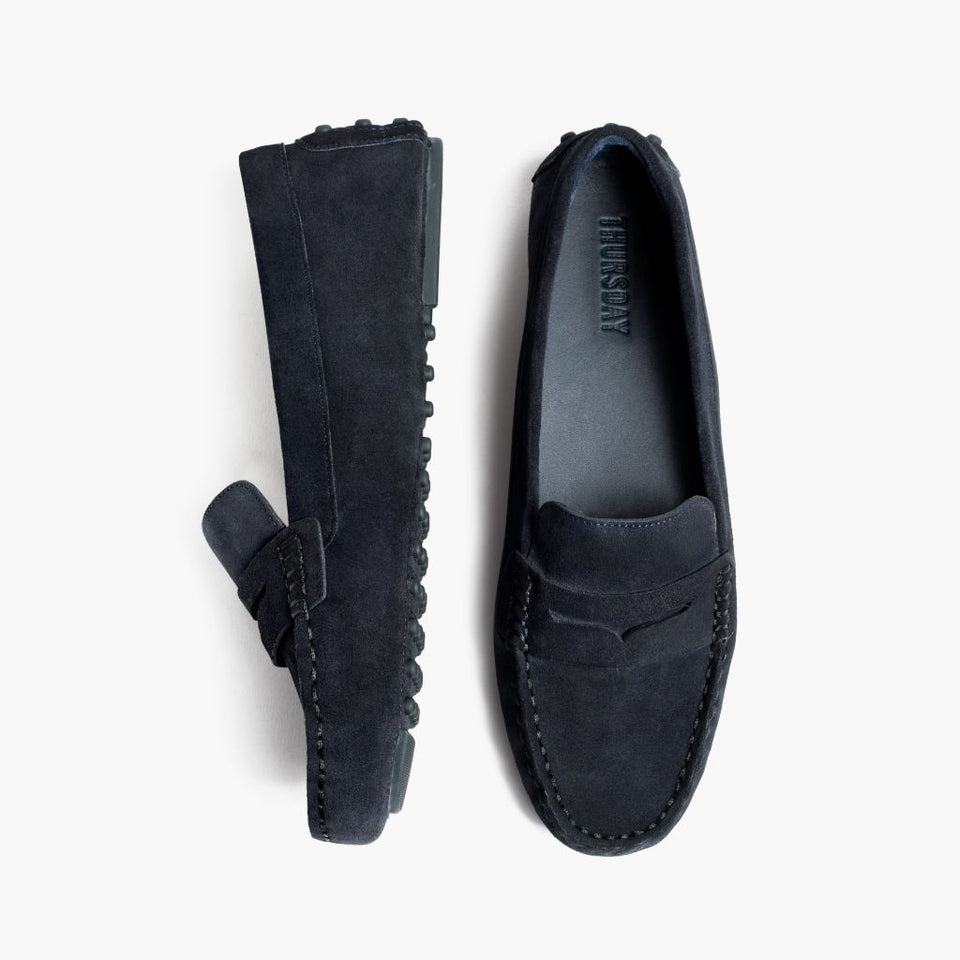 Driving Loafer | Navy Suede