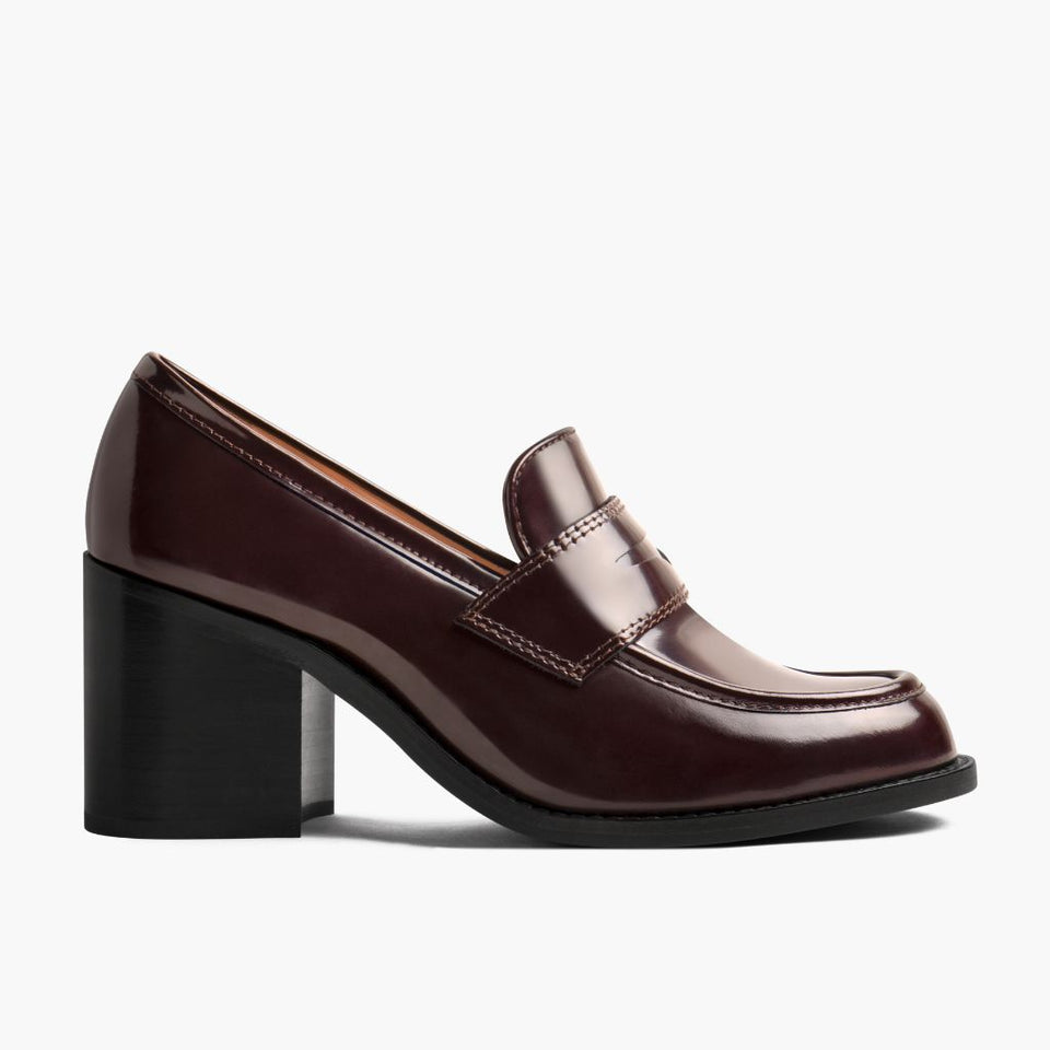 High Heel Penny | Burgundy